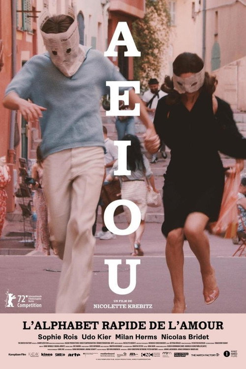 Affiche A E I O U - L'Alphabet rapide de l'Amour