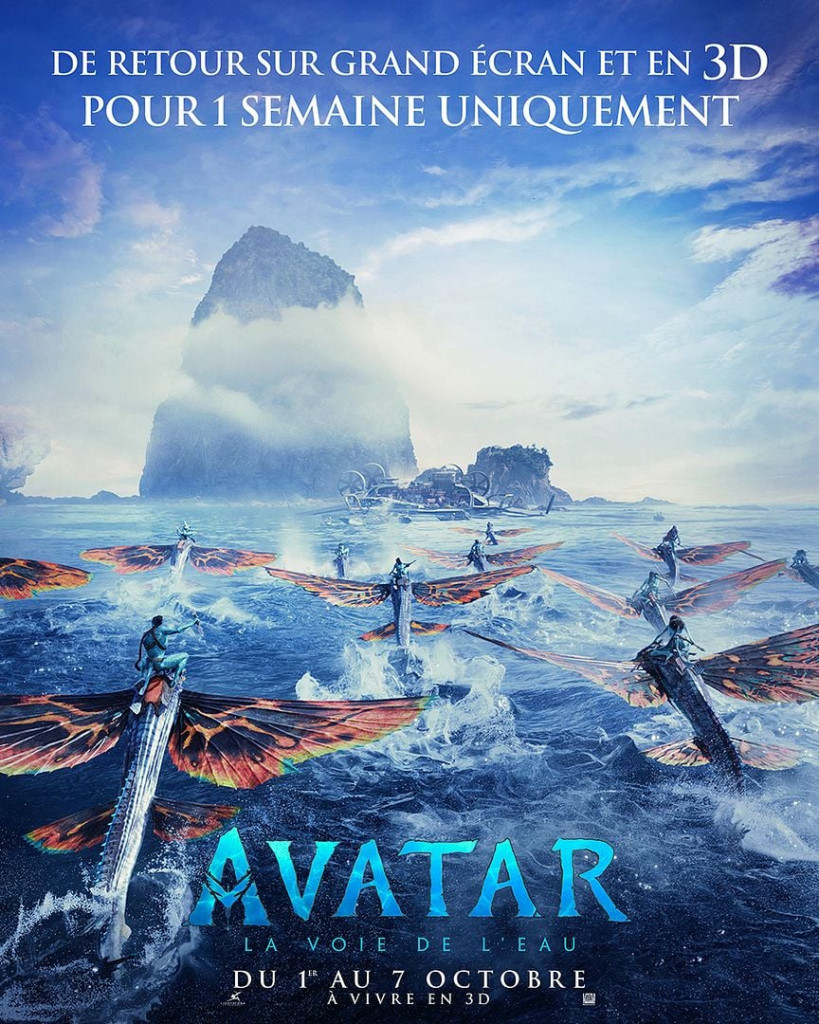 Affiche Avatar : la Voie de l'Eau - Ressortie