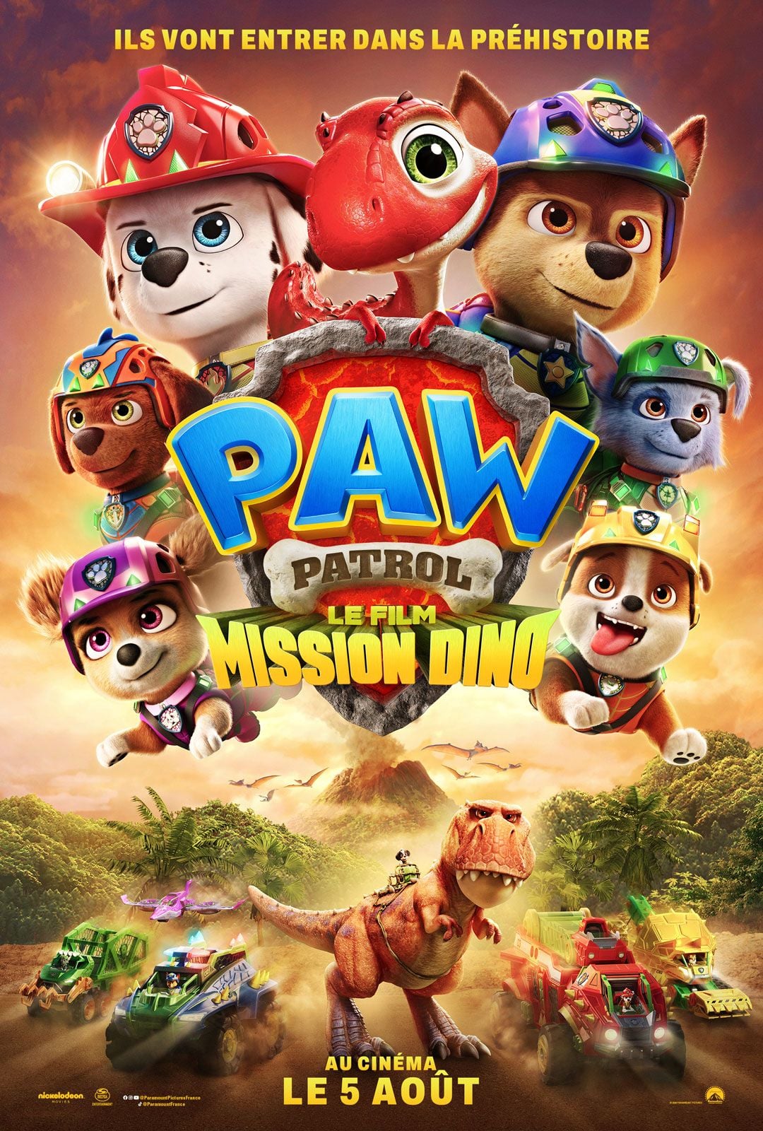 Affiche La Pat' Patrouille : Le film mission Dino