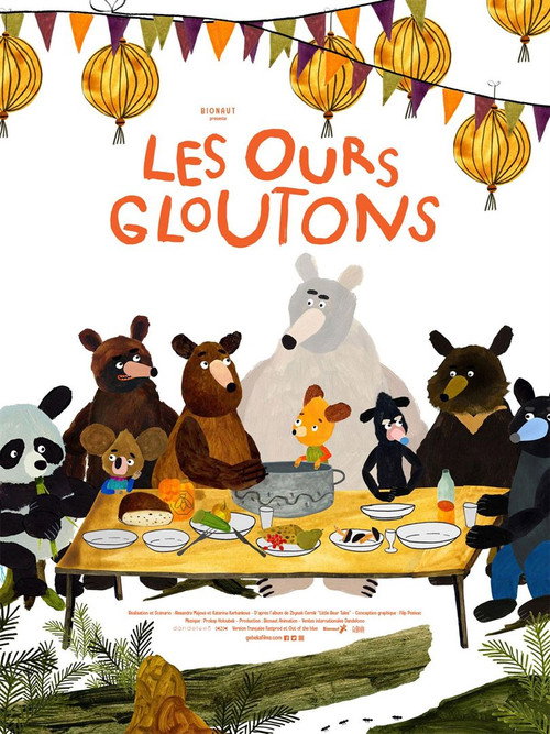 Affiche Les ours gourmands