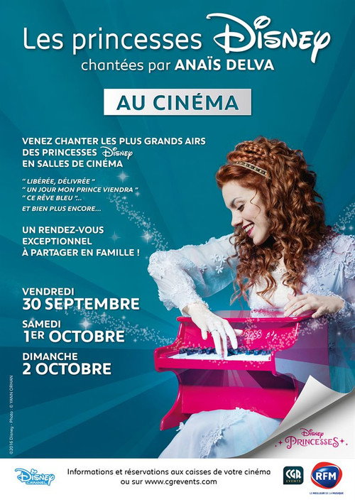 Affiche Les Princesses Disney chantées par Anaïs Delva