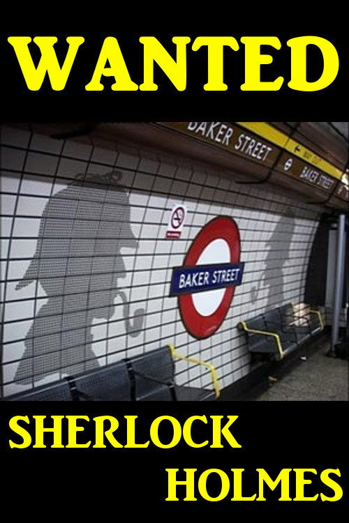 Affiche Wanted Sherlock Holmes
